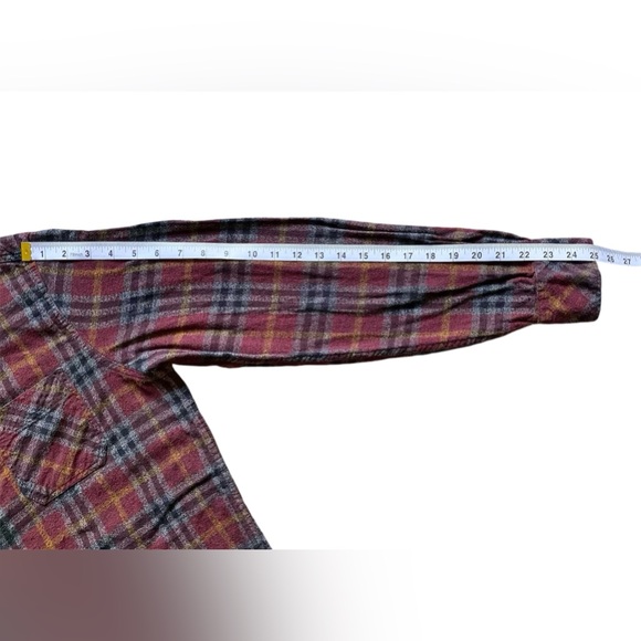 PD&C Tartan Plaid Casual Button Up Shirt Long Sleeve Mens Size Large - Picture 8 of 10